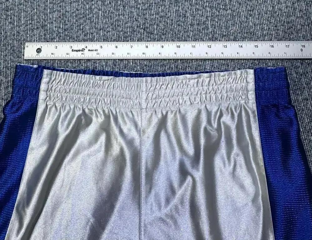 Vintage Nike Dazzle Basketball Shorts Royal Blue and White Athletic Performance